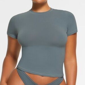 SKIMS Cotton Jersey T-Shirt in Kyanite